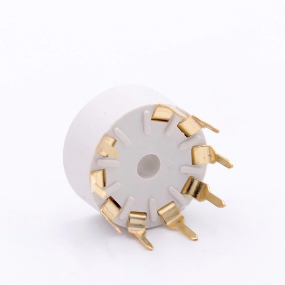 10 шт. пластиковый 9-контактный разъем для кріпления на печатную плату 12AX7 12AT7 12AU7 EL84