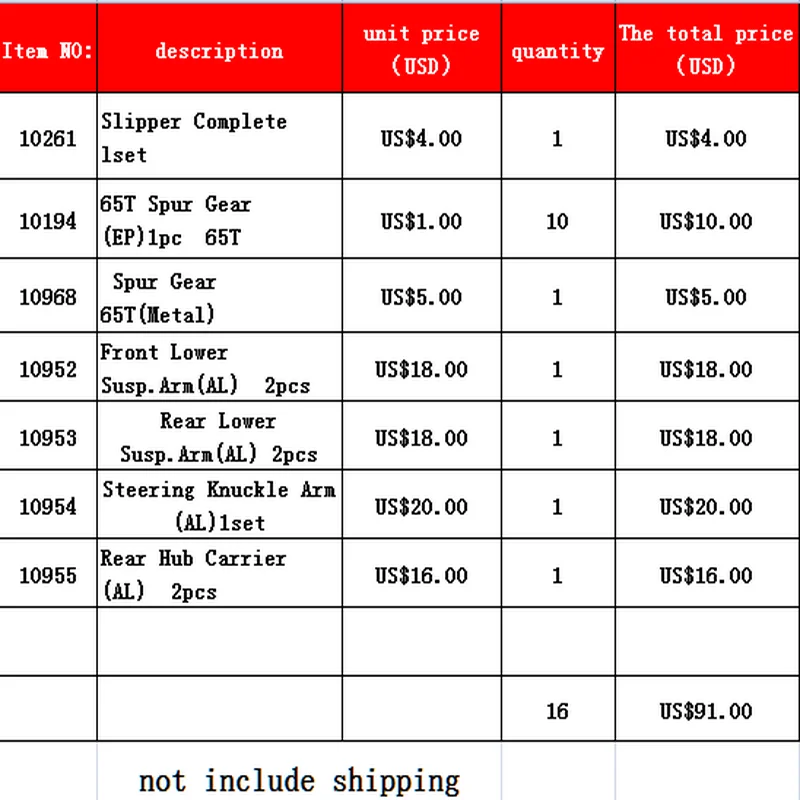Запчасти для радиоуправляемых автомобилей, подходит для гоночного автомобиля VRX RH1025/RH1026 Rc