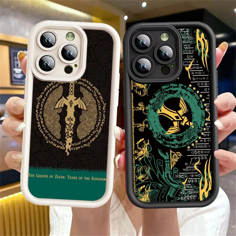Чехол для телефона Legend of Zelda iPhone 16 Pro 15 Max 14 13 12 11 XS Plus 14Pro 12Pro Soft Shell