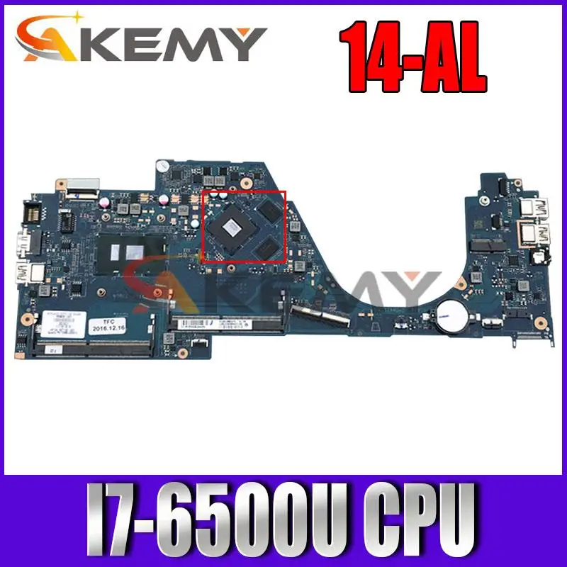 

Quality 855836-601 for HP Pavilion 14-AL Series Laptop Motherboard DAG31AMB6D0 G31A TPN-Q171 I7-6500U 940MX 4GB Tested Mainboard