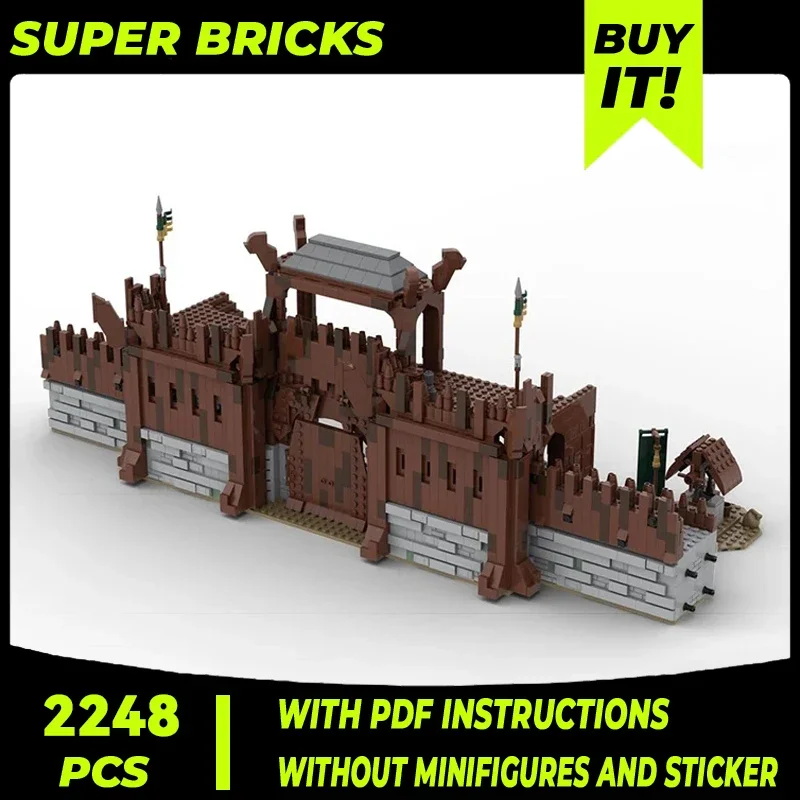 Замок Кирпичи Волшебные Кольца Фильм Moc Строительные Блоки Сцена UCS Великие Стены
