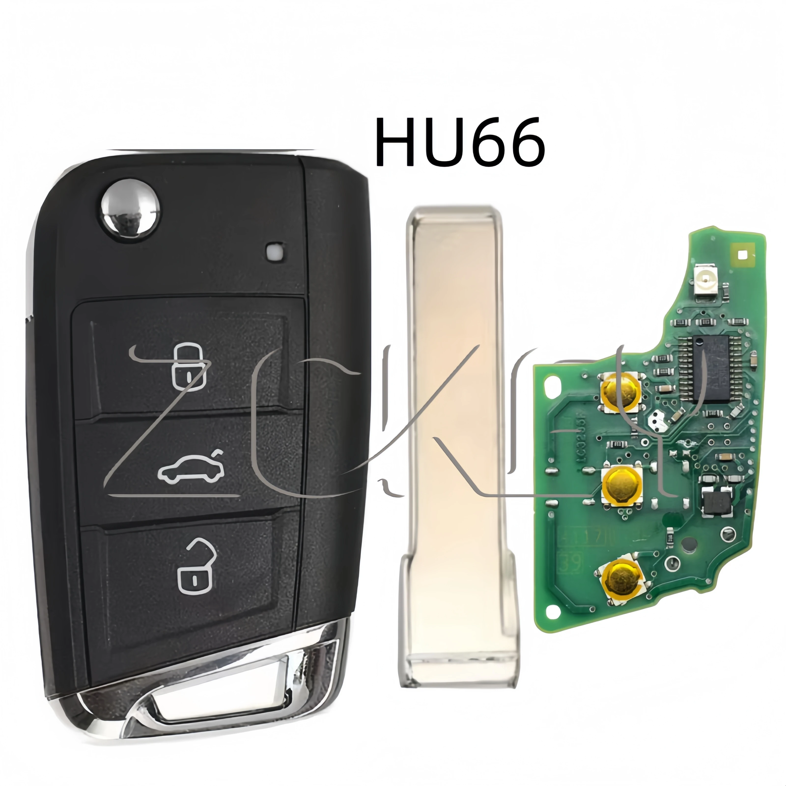 

ZCKEY оригинальный ключ 433 МГц ASK ID MQB48 чип FCC 5G0 959 752 BC 5G0959752 BA для Volkswagen Golf Polo Toura
