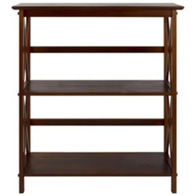 Casual Home 324-31 Montego 3-Shelf Folding Bookcase, White