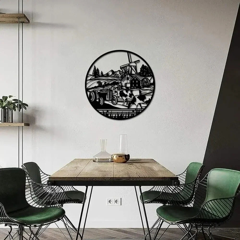 Металлический Настенный Художественный Дефект Петуха И Коровы В Шикарном