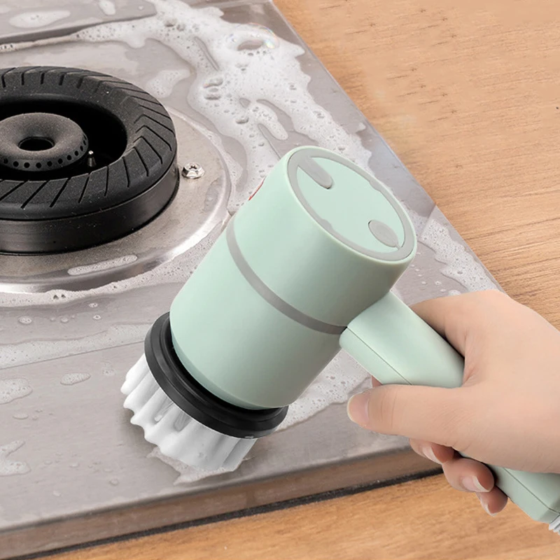 

Электрическая многофункциональная щетка для чистки, Набор для кухни, ванной, ванны, автоматическое моющее средство для мытья окон и посуды ...