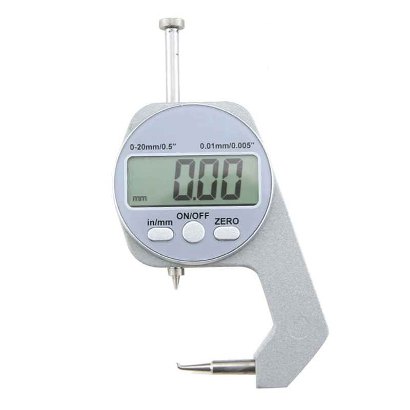 

Digital Display Thickness Gauge Electronic LCD Micrometer Metric Wall Thickness Measurement Tools 0-20Mm