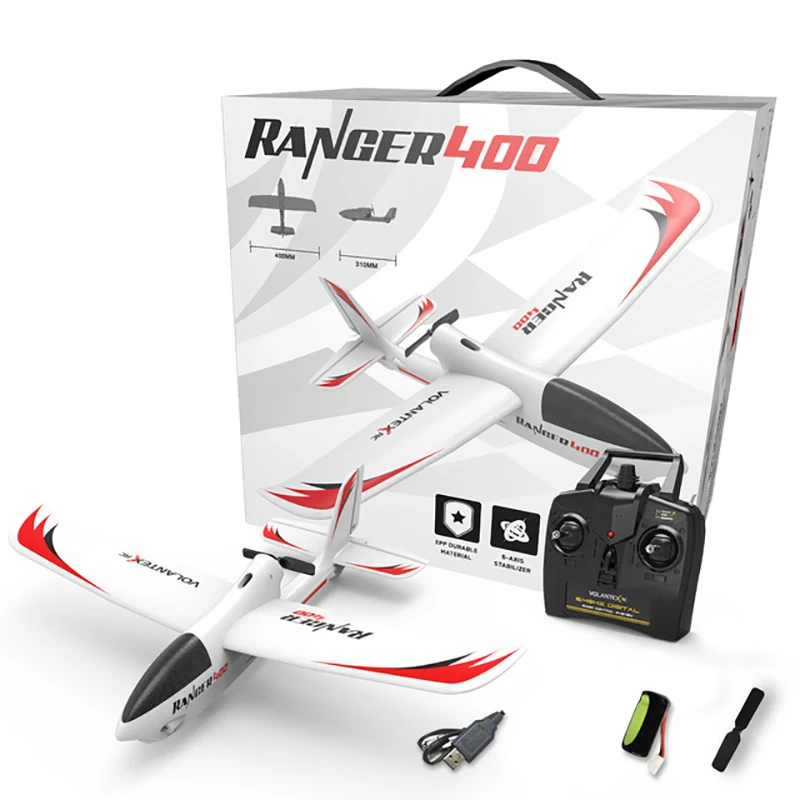 761-6 RC Airplane Three-channel Remote Control Aircraft Ranger 400 EPP Fall-resistant Glider Kid  Gifts  Fit Novice Children enlarge