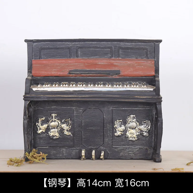 

Home Decoration Craft Ornaments Old and Dirty Craft Piano