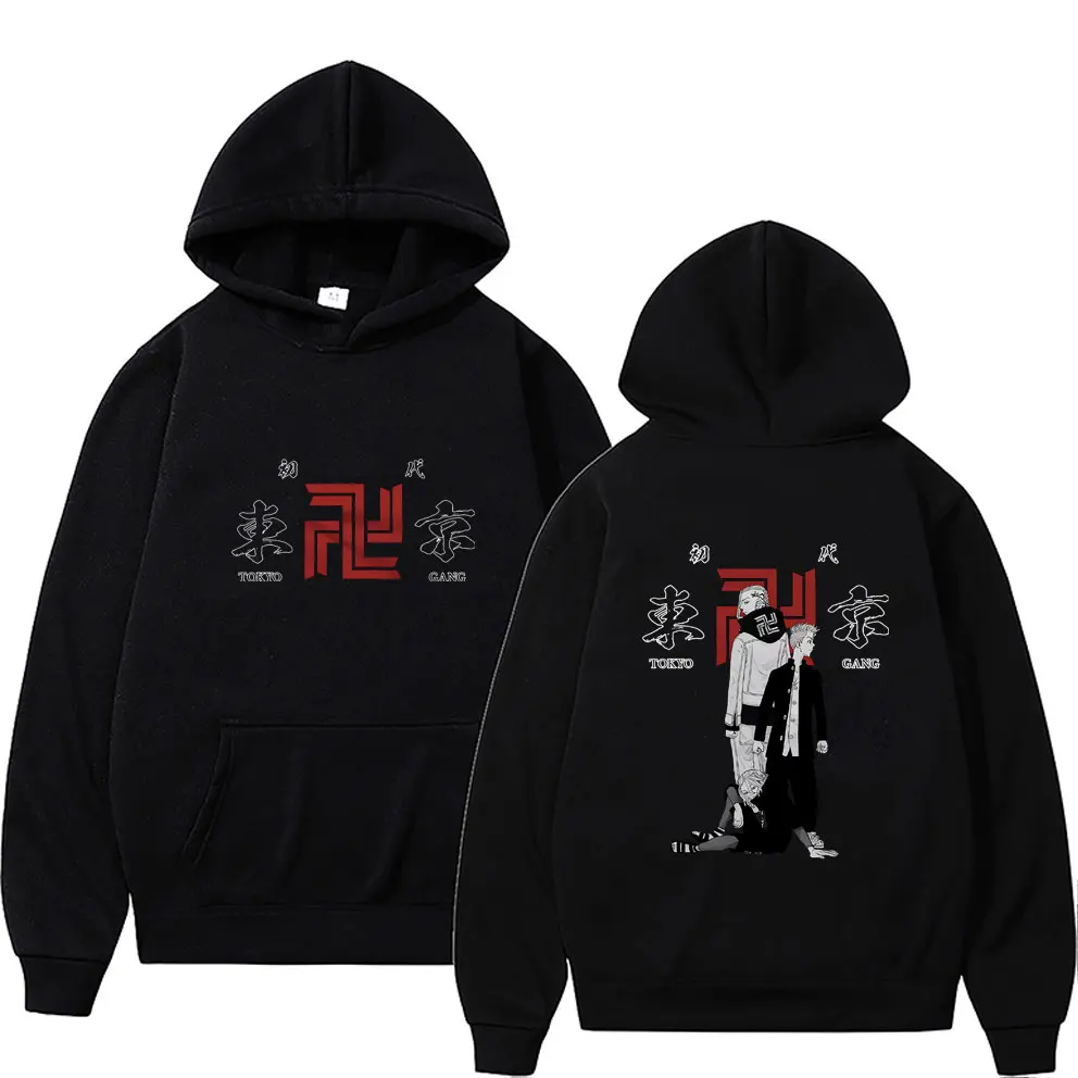 

Japanese Anime Tokyo Revengers Hoodie Hanagaki Takemichi Manjiro Sano Mikey Draken Graphic Sweatshirt Men Women Fleece Hoodies