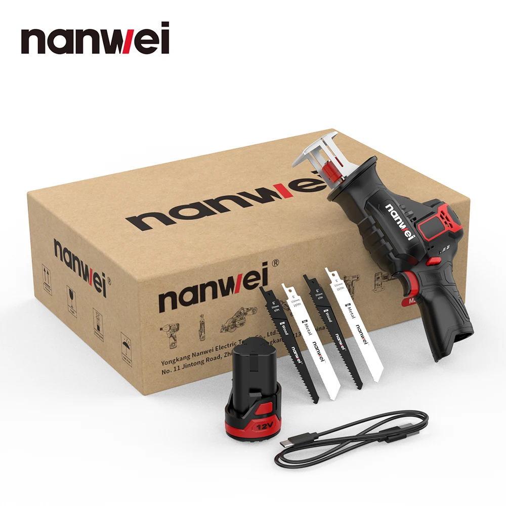

Портативная сабельная пила Nanwei 12В