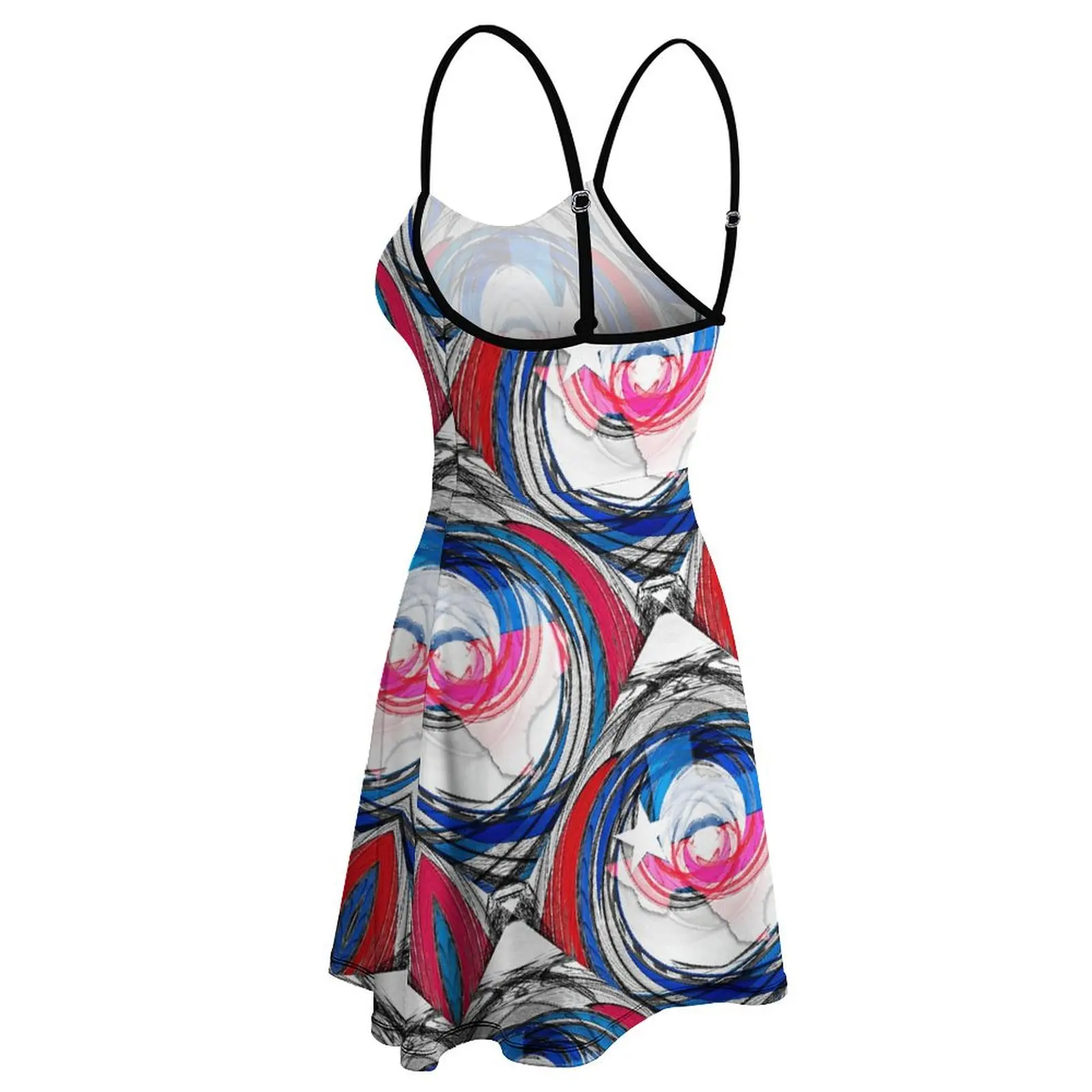 Экзотическое женское платье на бретельках с изображением Техасского флага