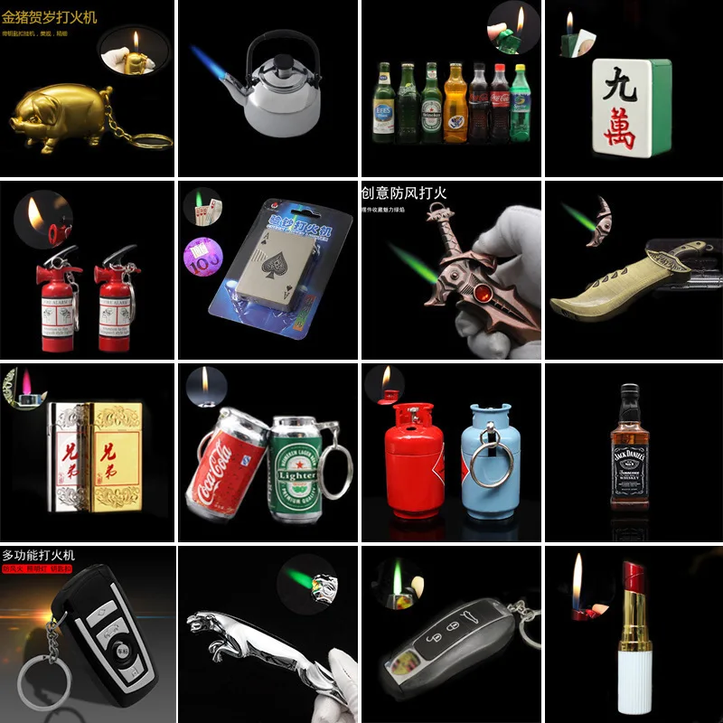 

Creative Lipstick Lighters Inflatable Gas Butane Lighters Windprood Cigarette Cigar Lighters Smoking Aceessories Gadgets for Men