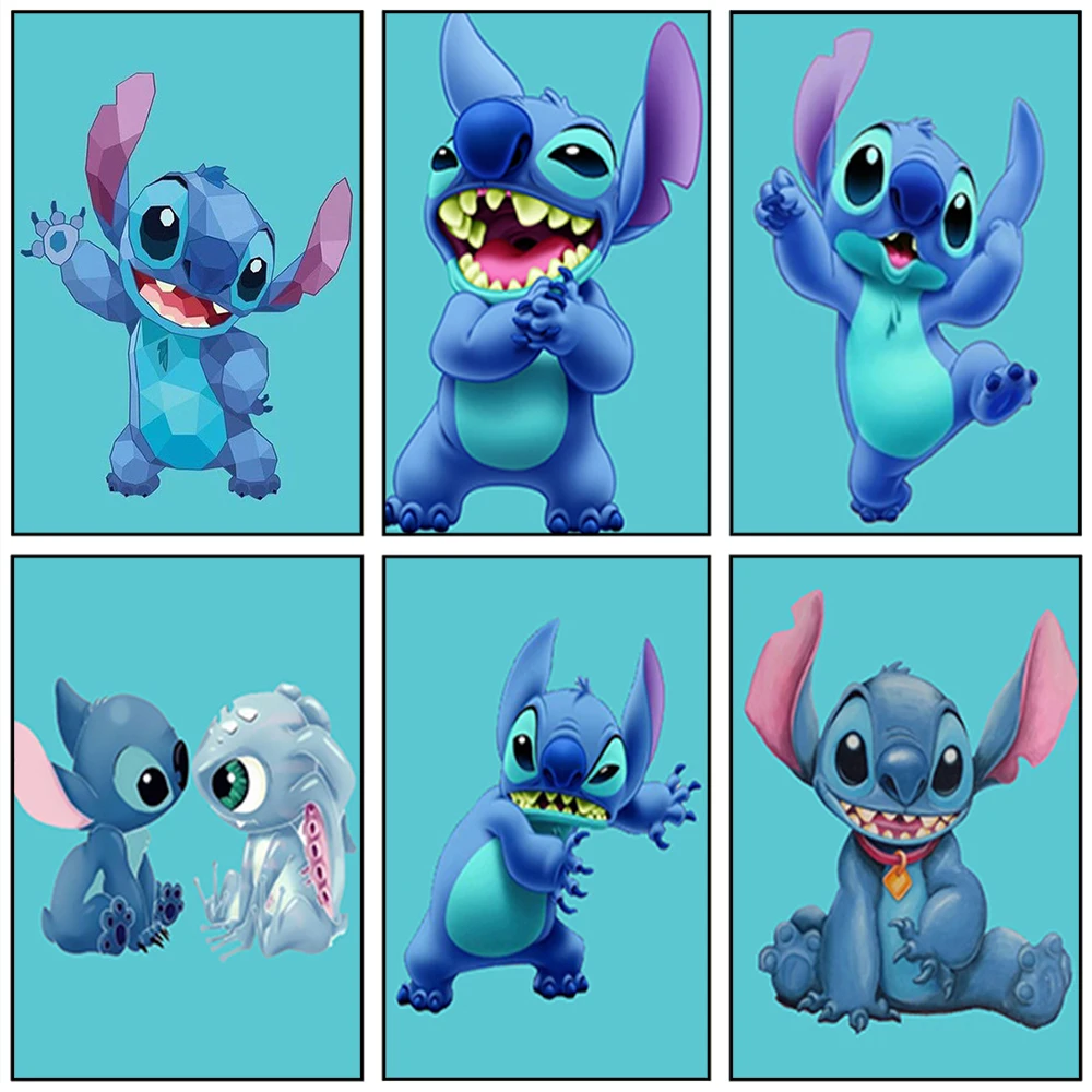 

Алмазная мозаика из мультфильма Disney Лило Ститч Нани, круглая мозаика для украшения детской комнаты, ручная работа