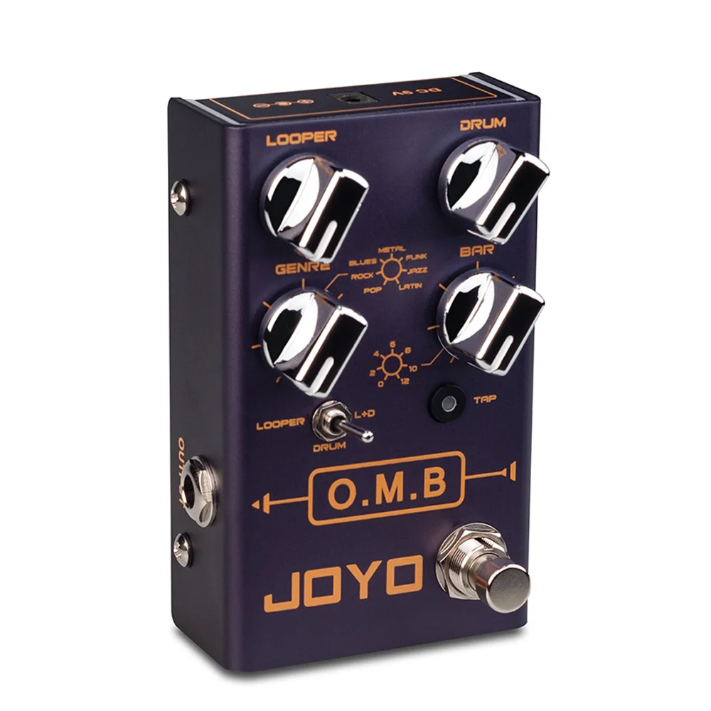 

JOYO R-06 O.M.B LOOPER + Drum Machine For One Man Brand Electric Guitar Pedal Effect True Bypass Mini pedal Musical Instrument
