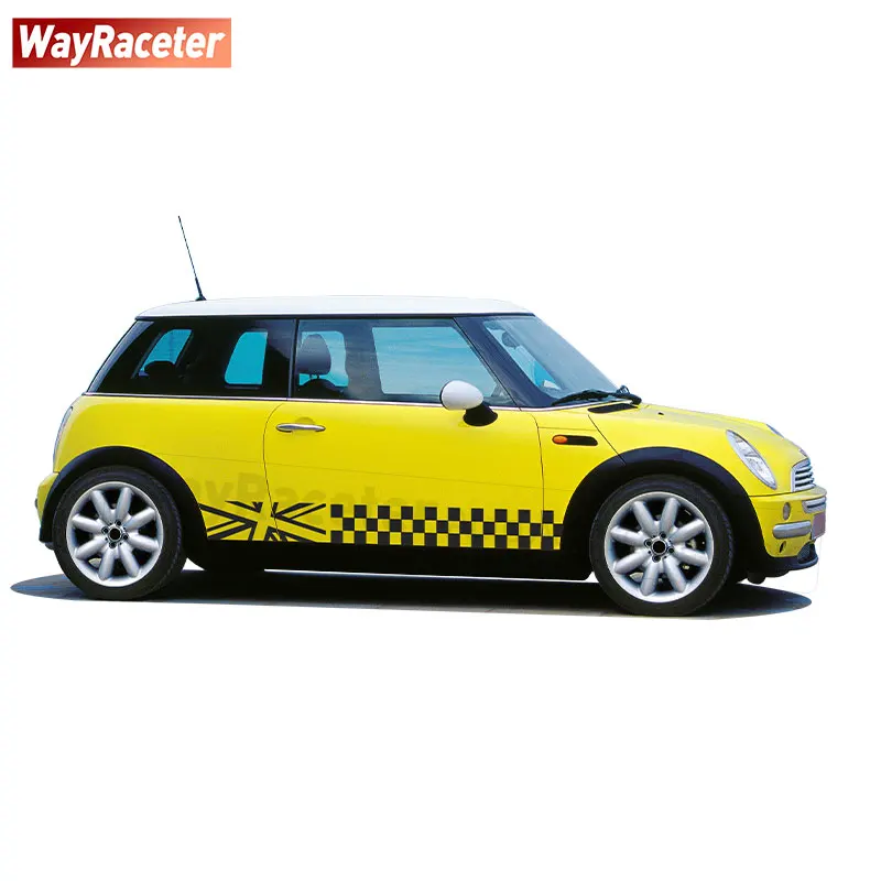 Виниловая наклейка на дверь и боковые гонки Union Jack для MINI Cooper R53 R50 JCW John аксессуары