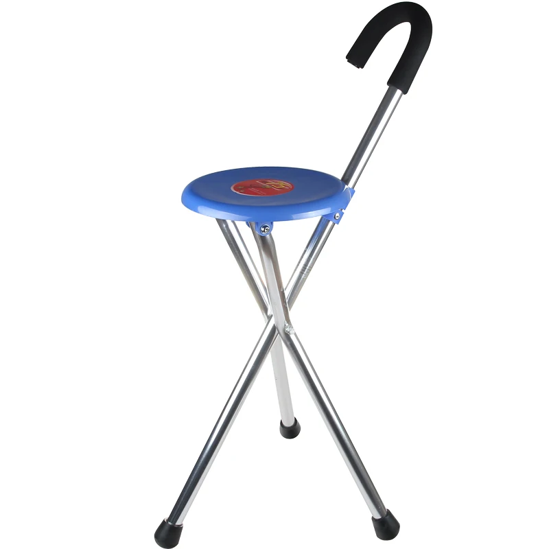 

Yuyue Three-Claw Crutch Yu871 Aluminum Alloy Fracture Crutch Multi-Functional Anti-Fall Crutch Stool for the Elderly
