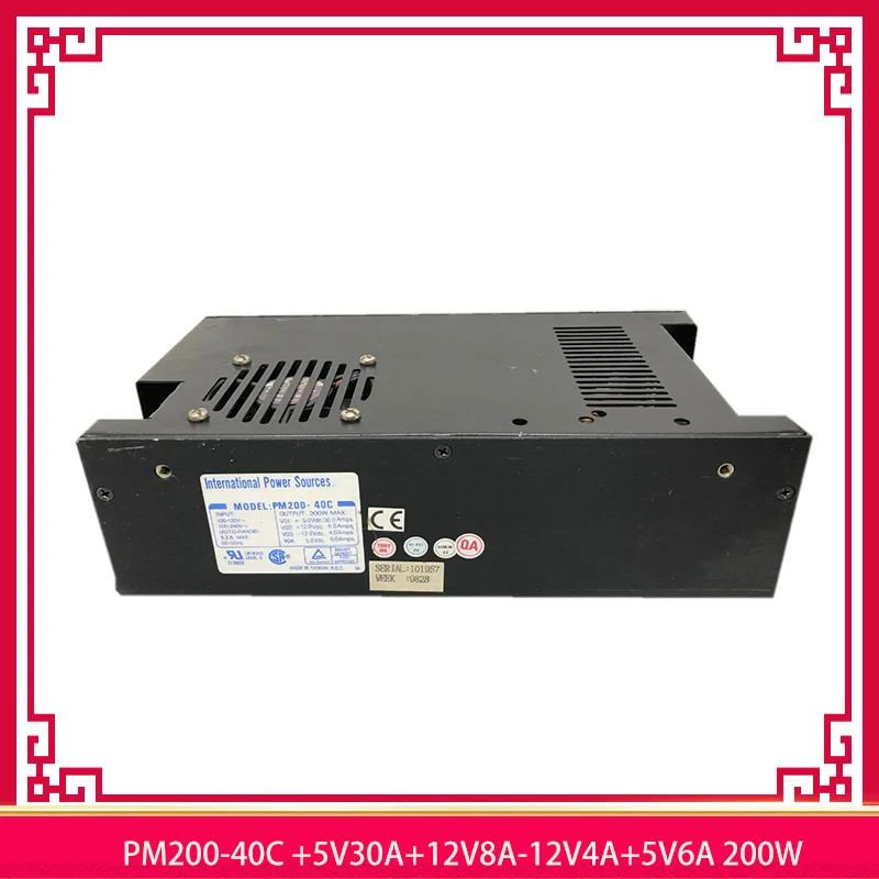 

PM200-40C +5V30A+12V8A-12V4A+5V6A 200W Industrial Medical Equipment Power Supply