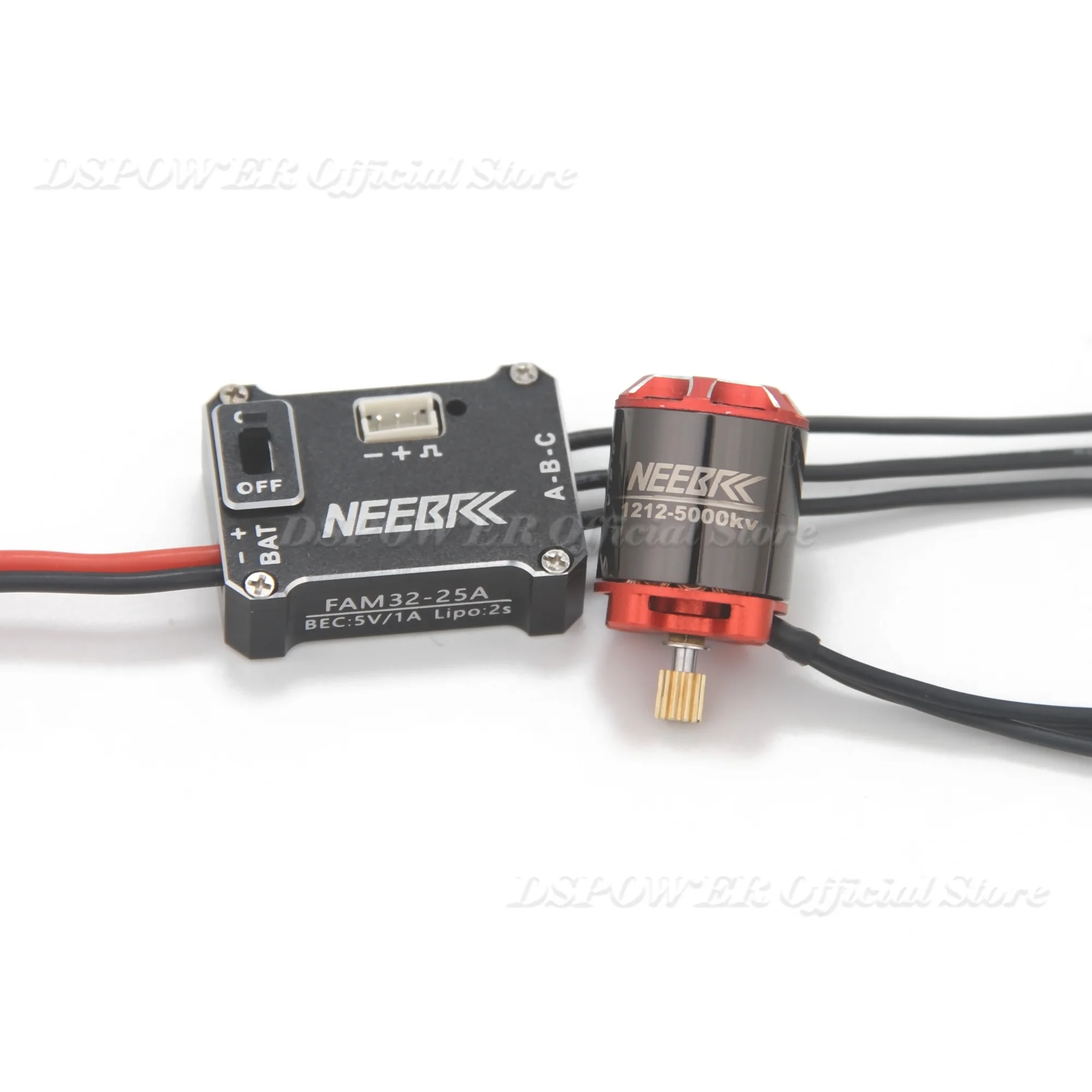 Фото Бесщеточный мотор NEEBRC 1212 5000KV Outrunner, металлический ESC AM32 25A, шестерня M0.3 11T для радиоуправляемых краулеров SCX30 1/30, запчасти для тюнинга Axial №2