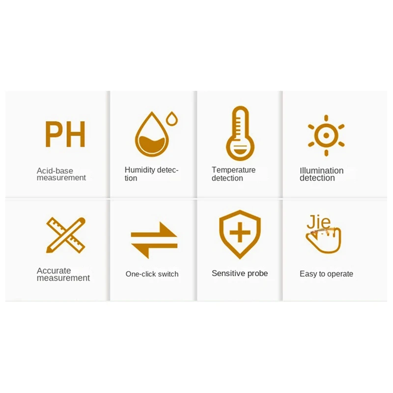 Измеритель влажности/температуры/PH почвы 4 в 1 тестер интенсивности солнечного