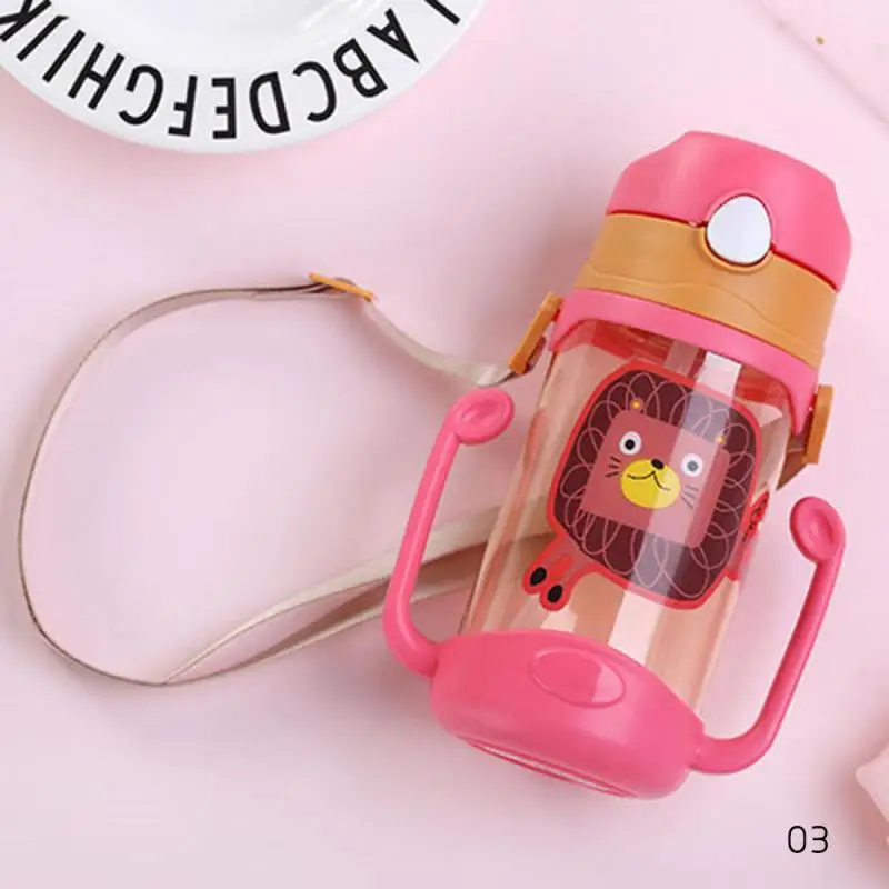 

Leak Proof Baby's Learning Drinking Water Bottle Water Tumbler Cute Anti-skid 400ml Water Bottle Kettle Heat Resistance Fashion