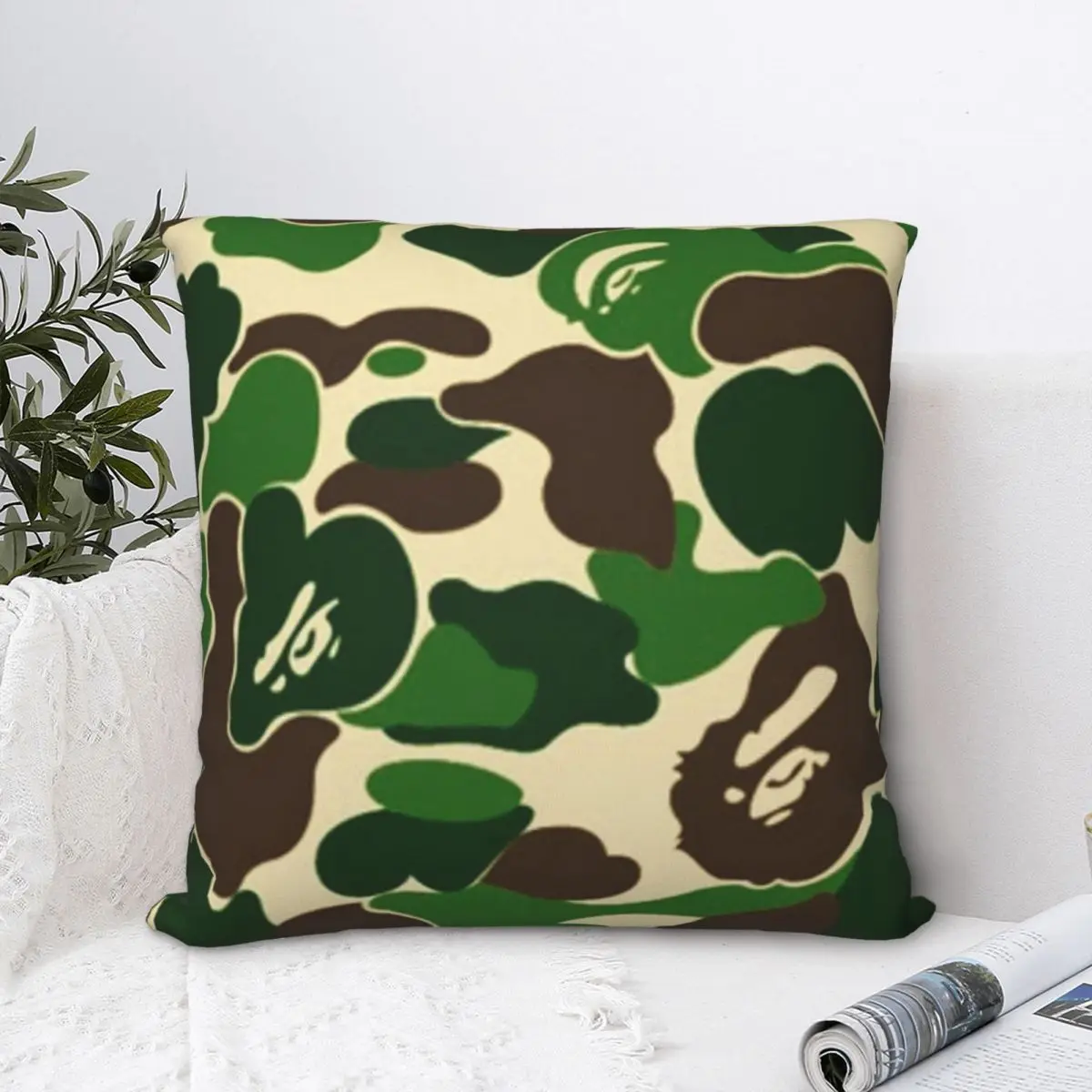 

Армейский квадратный чехол для подушки, наволочка для подушки, удобный чехол из полиэстера для подушки, наволочка для дома, спальни, автомоб...