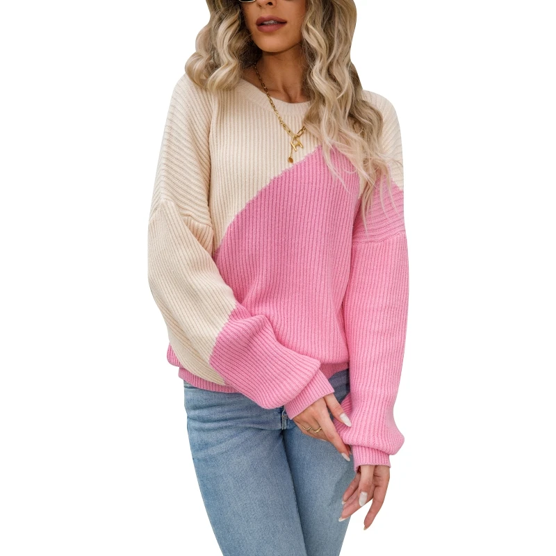 

Women Blouses Lightweight Pullover Long Sleeve Loose Lapel Tops Sweater Shirts