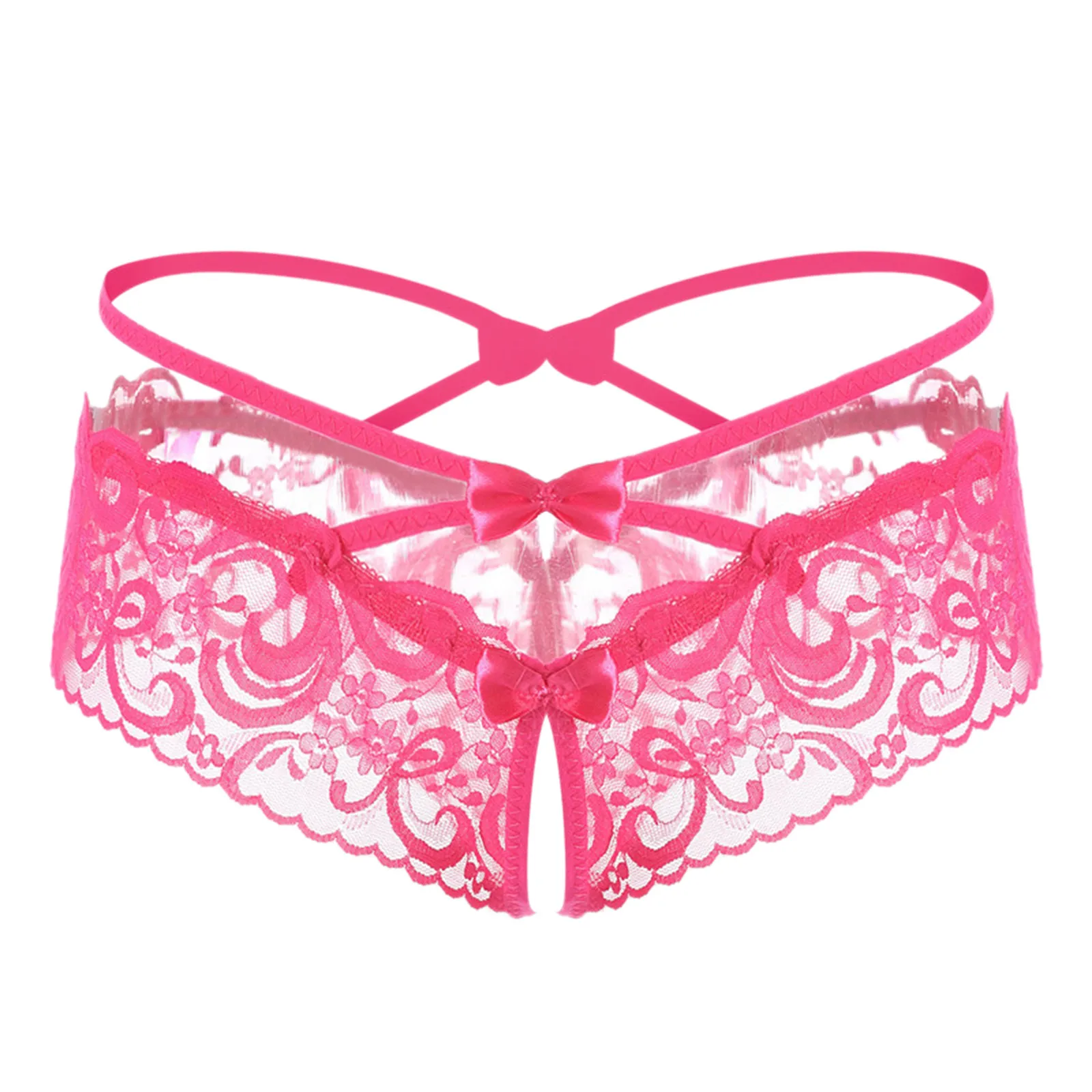 

Underwear Underpants Pants Appeal Open Lace Women T Lingerie Sexy Cross Bow Crotch Intimates intimates sexy lingerie