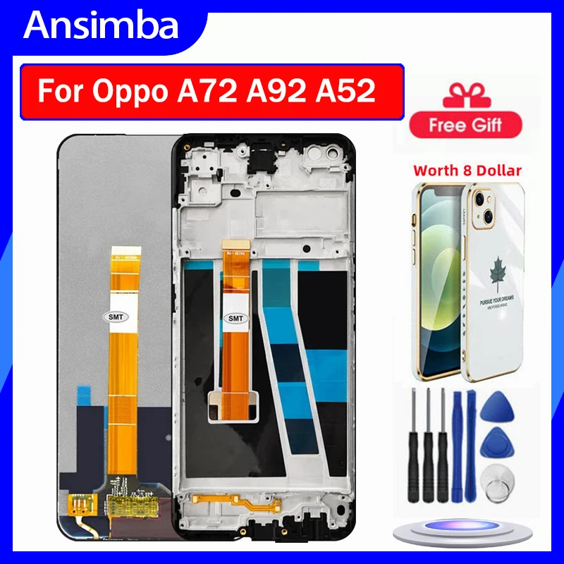 

Ansimba 6.5'' For Oppo A72 A92 A52 CPH2067 LCD Display Touch Screen Digitizer Assembly Replacement For Oppo A52 A92 A72 5G LCD