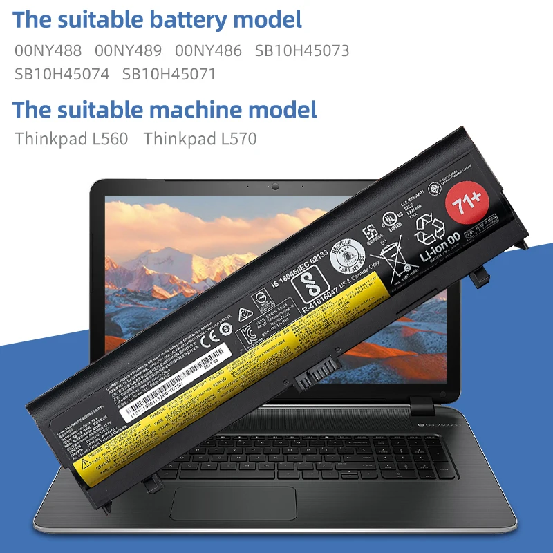 Батарея SUOZHAN для Lenovo ThinkPad 00NY486 00NY488 71 L560 L570 SB10H45073 SB10H45071 00NY489