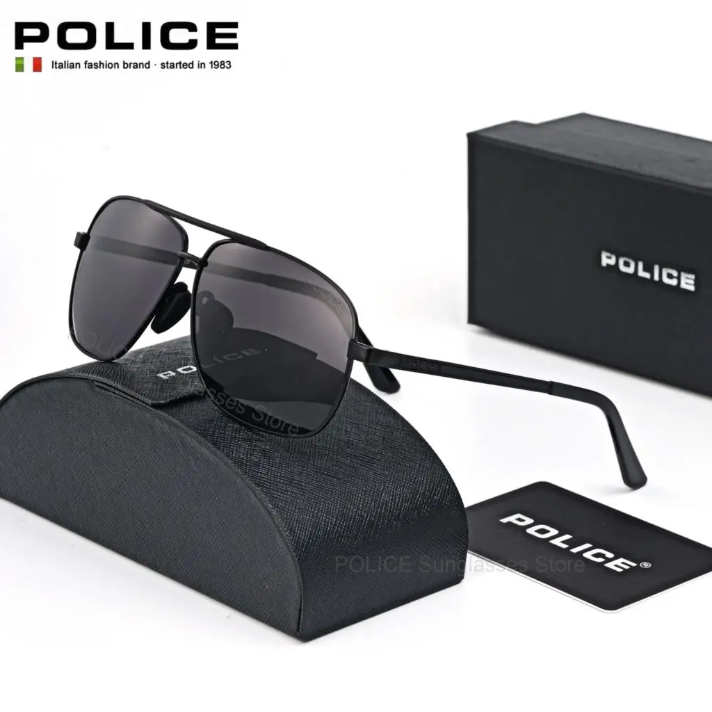 

POLICE Luxury Brand Sunglasses Fashion trend Men UV400 Polarized Brand Design Eyewear Male Anti-glare Driving Glasses