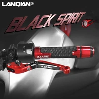 for honda black spirit motorcycle accessories aluminum brake clutch levers handlebar hand grips ends black spirit 2014 2015 2016