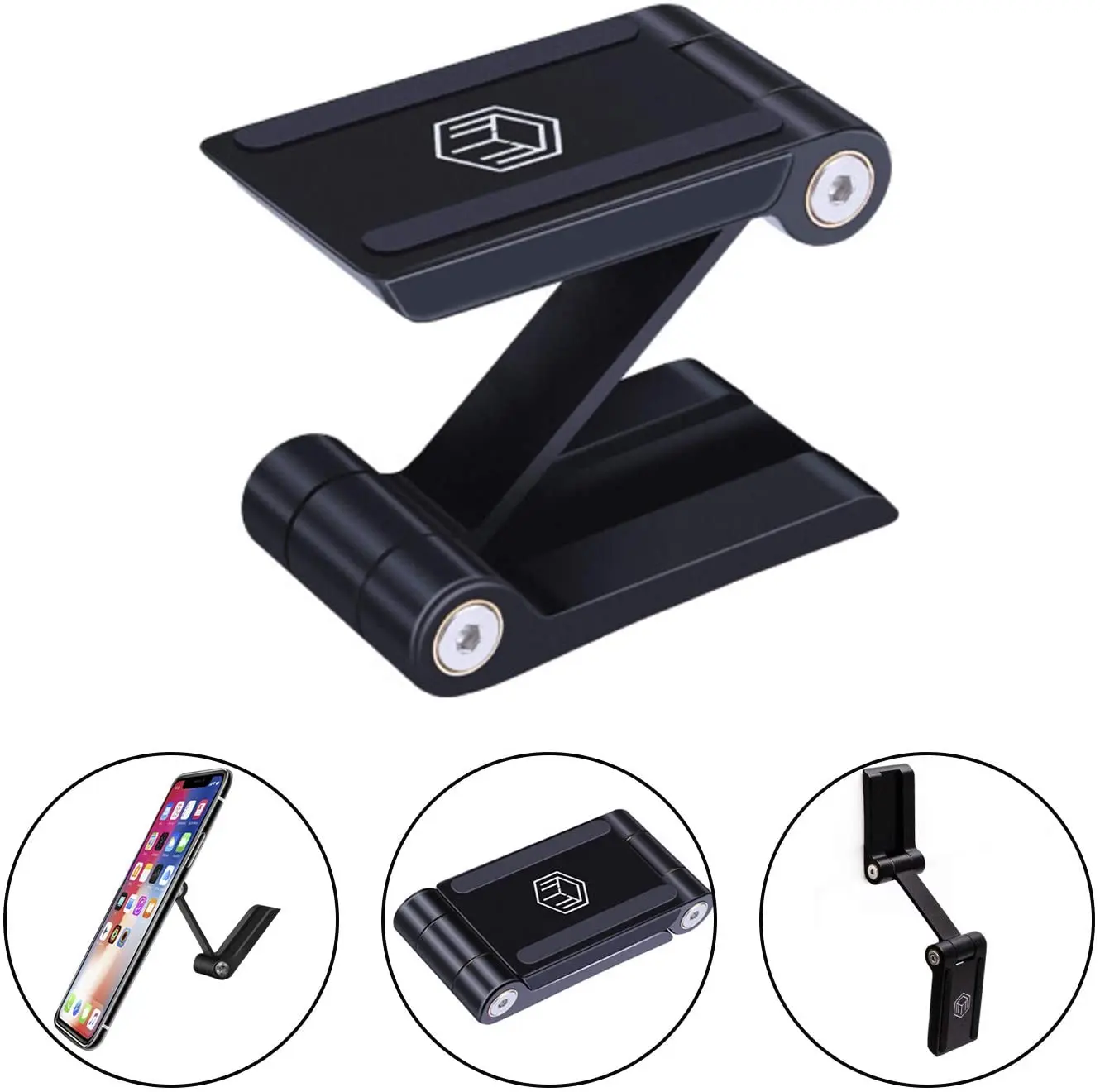 Car Phone Holder Magnetic Adjustable Folding Car Dashboard P