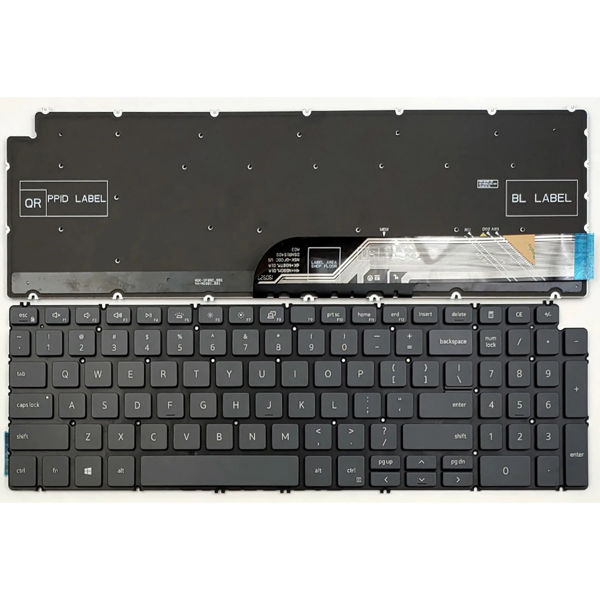

New for Dell Inspiron 7590 7591 7791 2 in 1 Laptop Keyboard US Black With Backlit