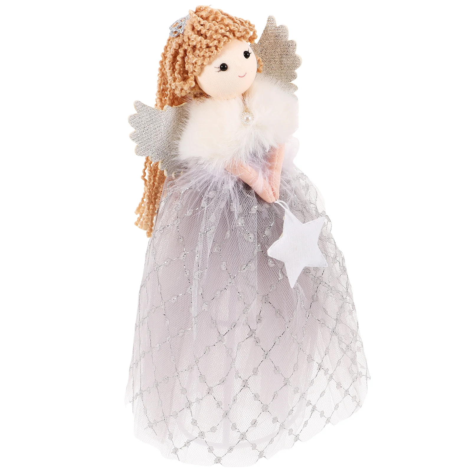 Рождественская елка украшение ангела верхняя звезда (золото) украшения