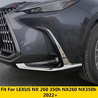 front fog lamp light wind knife eyebrow bumper corner protection trim accessories for lexus nx 260 350h nx260 nx350h 2022 2023