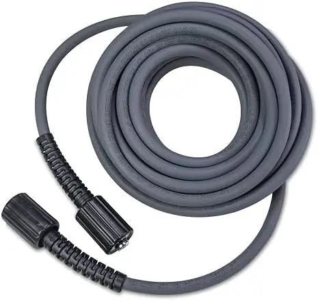 

50-Foot x 5/16-Inch Pressure Washer Hose, Steel Braided, Non-Marring, Bend Restrictors, Compatible with Most Brands Garden suppl