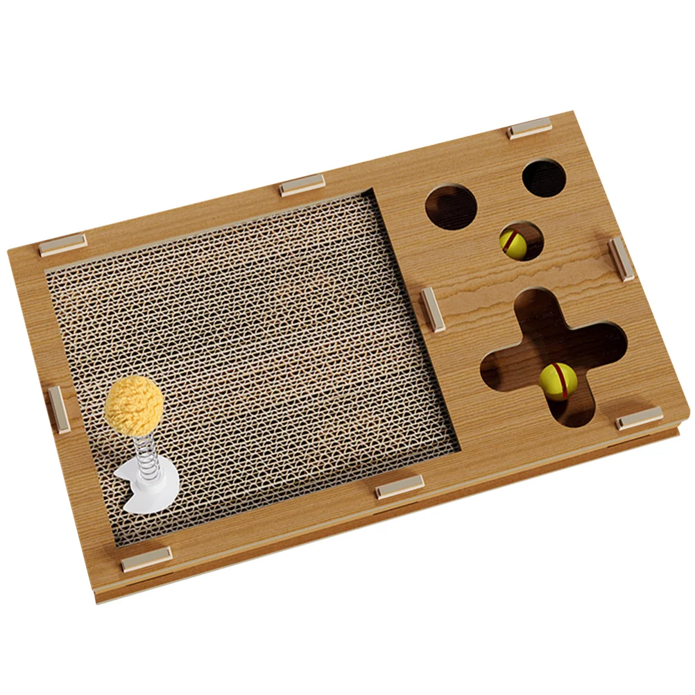 

Cat Scratching Board Cat Floor Scratching Pad Kitten Plaything for Indoor Cat