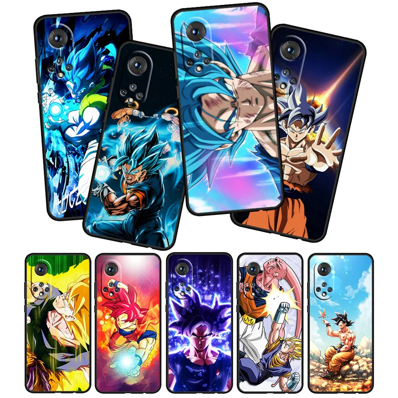 

Son Goku Dragon Ball For Honor 60 50 30 20 Pro Plus 5G 4G Funda Coque Capa Magic3 Play5 5T Soft Silicone Black Phone Case Cover