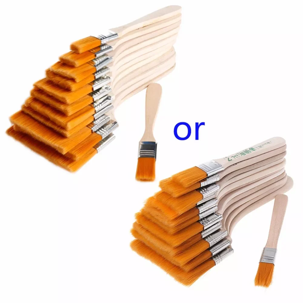 

Quality 12Pcs Wooden Oil Painting Brush Artist Panit Tool Kit Acrylic Art Supply Set
