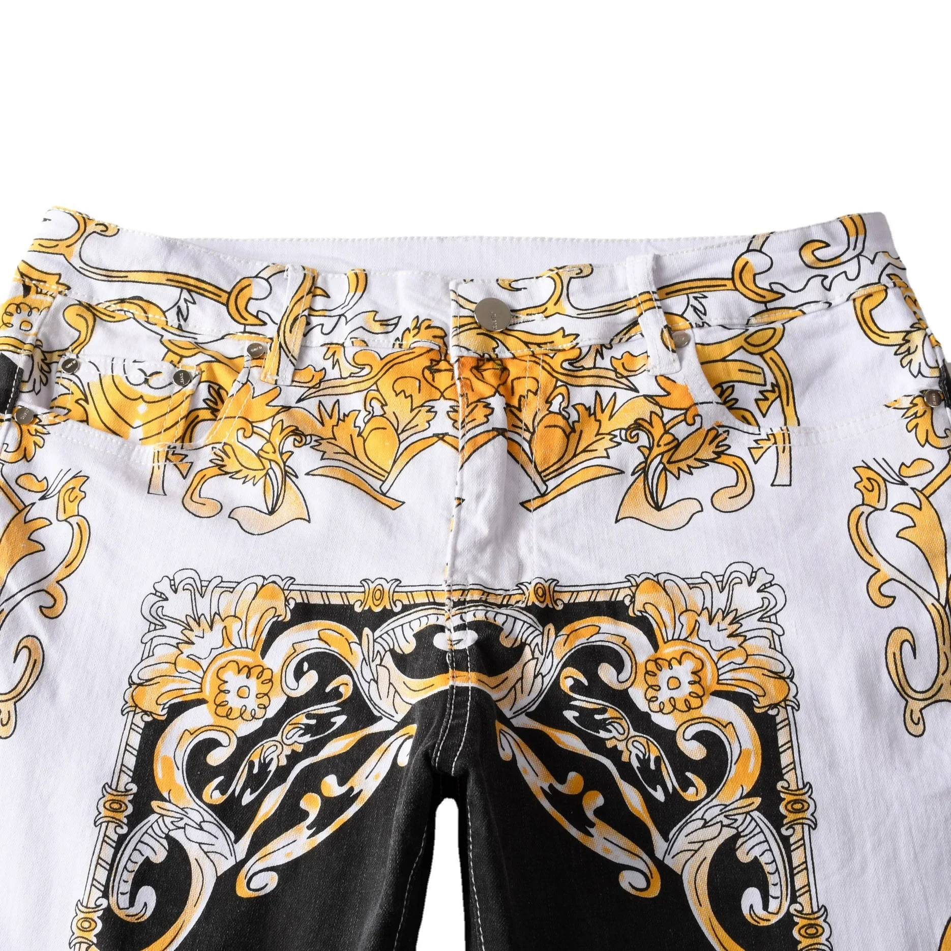 Мужские брюки-стрейч с принтом в европейском и американском стиле