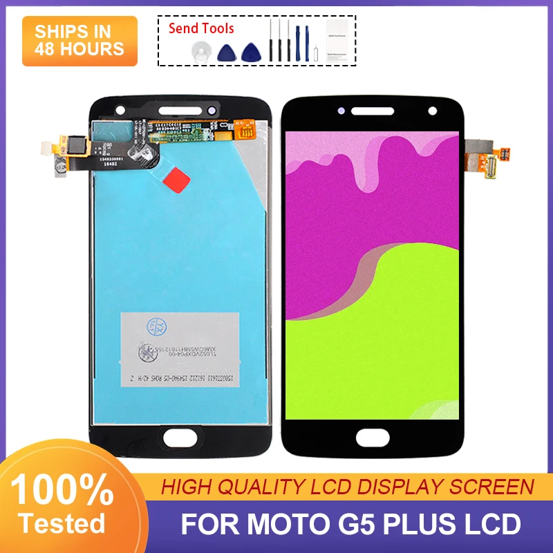 

Tested 5.2 Inch XT1685 Display For Moto G5 Plus LCD Touch Screen Digitizer XT1683 XT1687 XT1684 Assembly With Tools