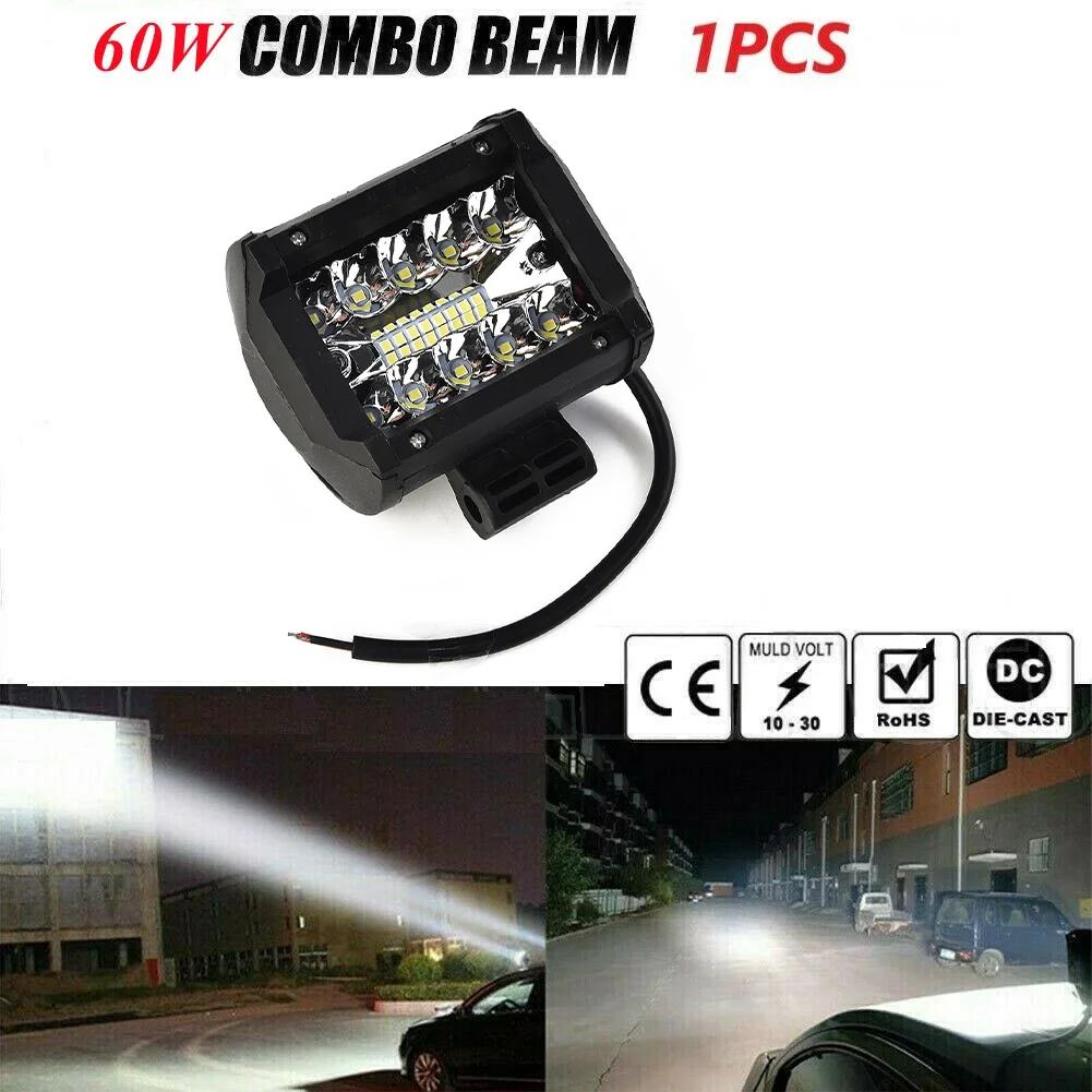 

Car LED Worklight 60W Offroad Work Light 12V Car Light Fog Lamps Off Road Combo LED Tractor Spotlight For Tractor ATV/UTV/SUV