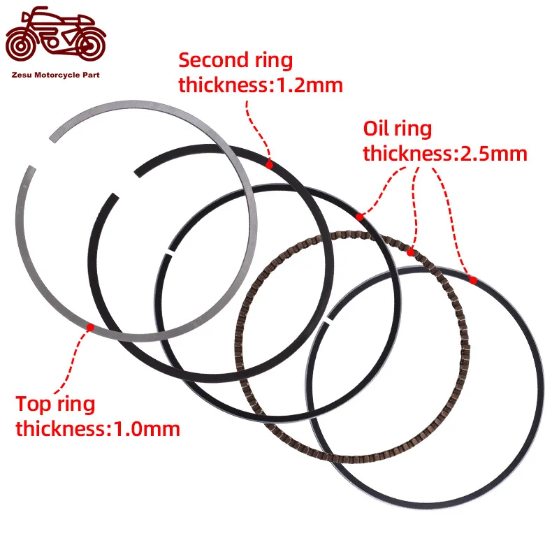 4 компл. STD 72 мм комплект поршневых колец двигателя мотоцикла для SUZUKI GN250 GN250E SP250 ST250