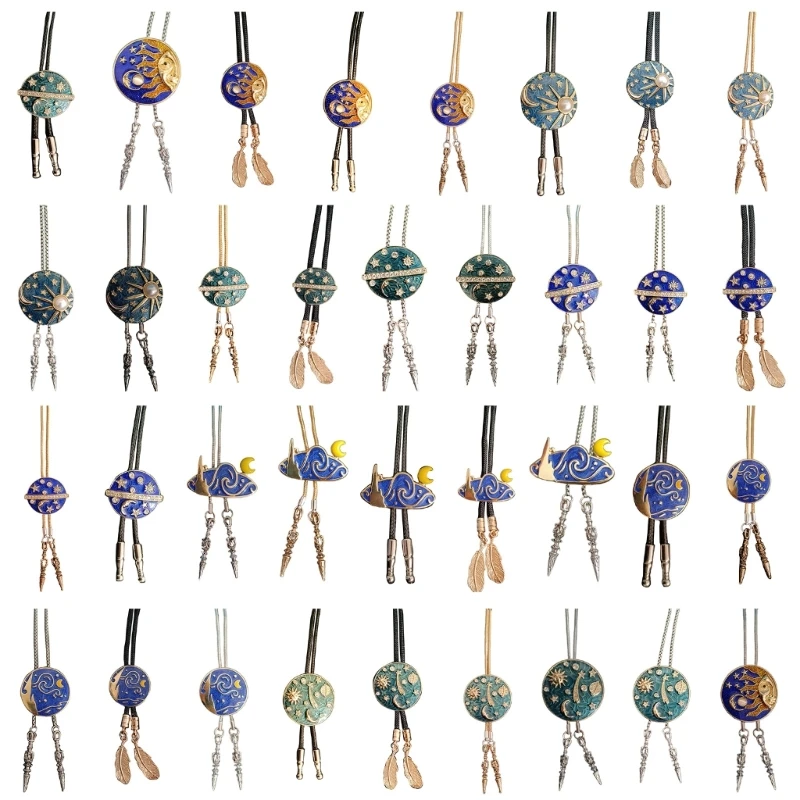 Нежный галстук-боло с драгоценными камнями ковбойский галстук в стиле панк