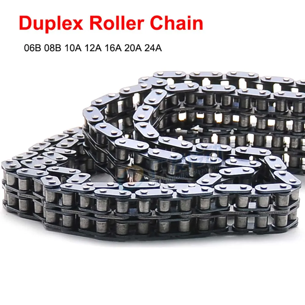 

1PCS Duplex Roller Chain/Chain Connector Carbon Steel Half/Full Buckle Roller Industrial Chain Join Buckle