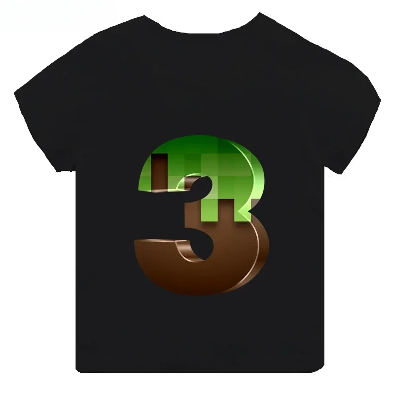 Повседневная хлопковая детская футболка с принтом Mc Game для мальчиков и девочек