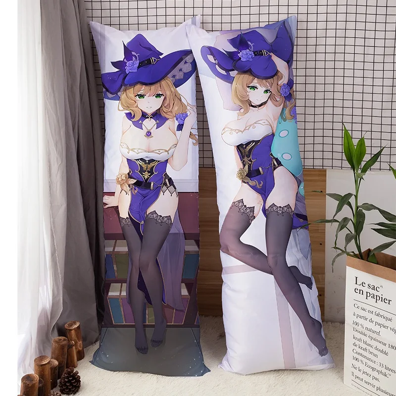 

Genshin Impact Lisa Dakimakura Подушка для тела Genshin дакимакура Лиза, кресло-подушка для обнимания в стиле аниме, телесная, подголовник размера Loli