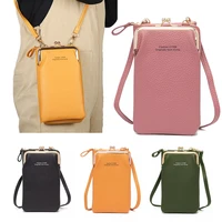 women leather crossbody mobile phone bag universal for apple xiaomi cell case shoulder bags coin purse organizer card wallets