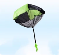 4 colors hand throwing parachute kids outdoor funny toys game play toys for children fly parachute sport with mini soldier
