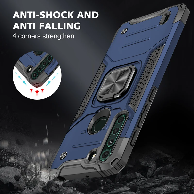 shockproof bracket phone case for motorola g power play stylus 5g ring protective cover for moto g8 g9 g7 power plus one 5g ace free global shipping